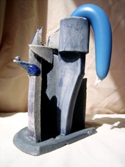 Raku Candle Stick